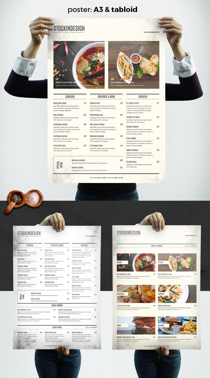 Menu Template Indesign Free