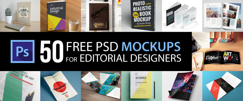50 Free Psd Mockups For Editorial Designers