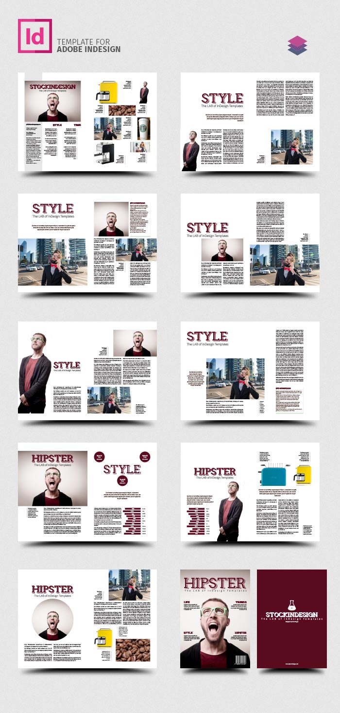 PRO Magazine Template: Hipster