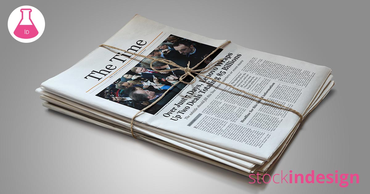 tabloid newspaper template indesign free download