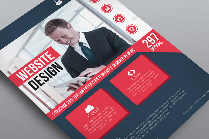 flyer template indesign