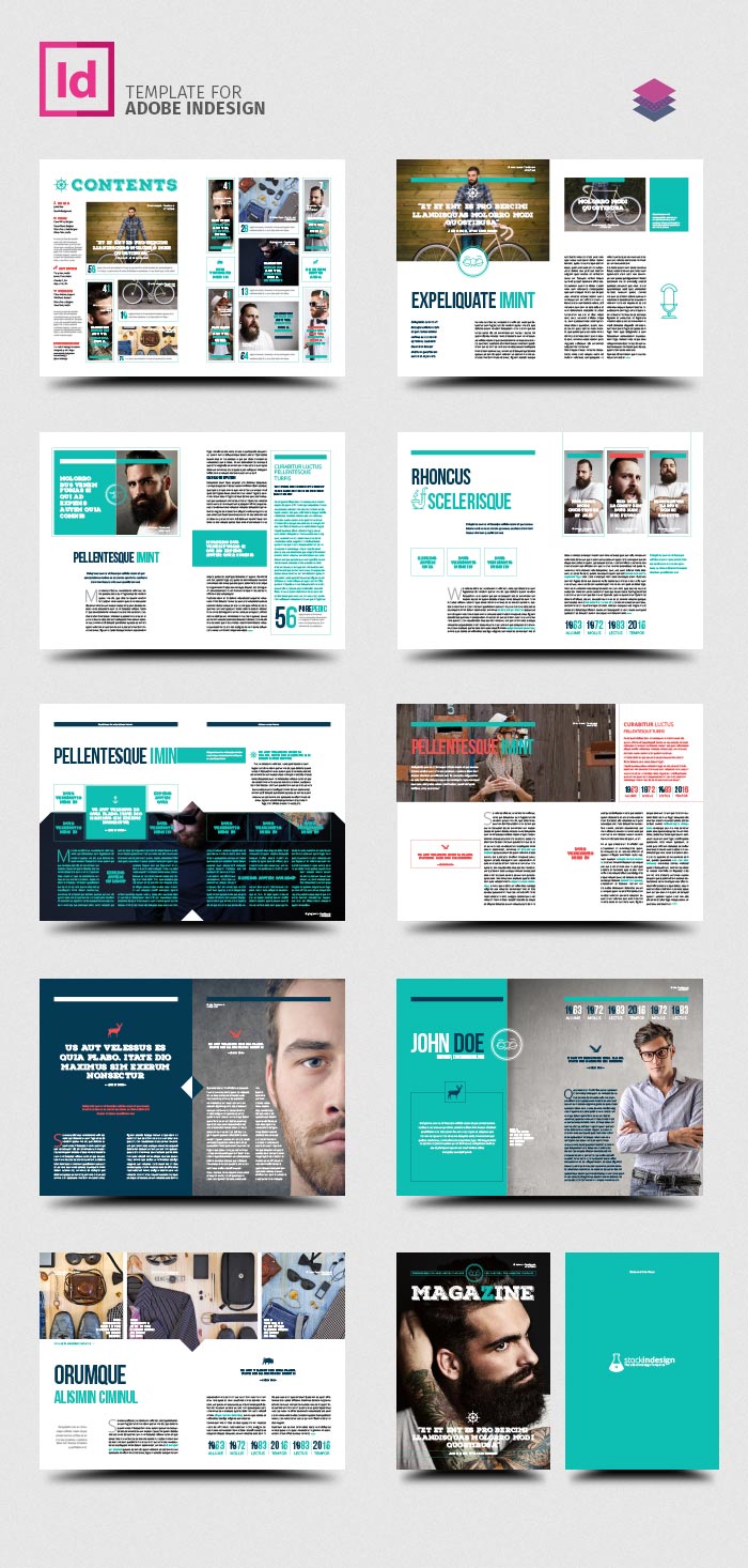 Rustic Magazine Template  StockInDesign