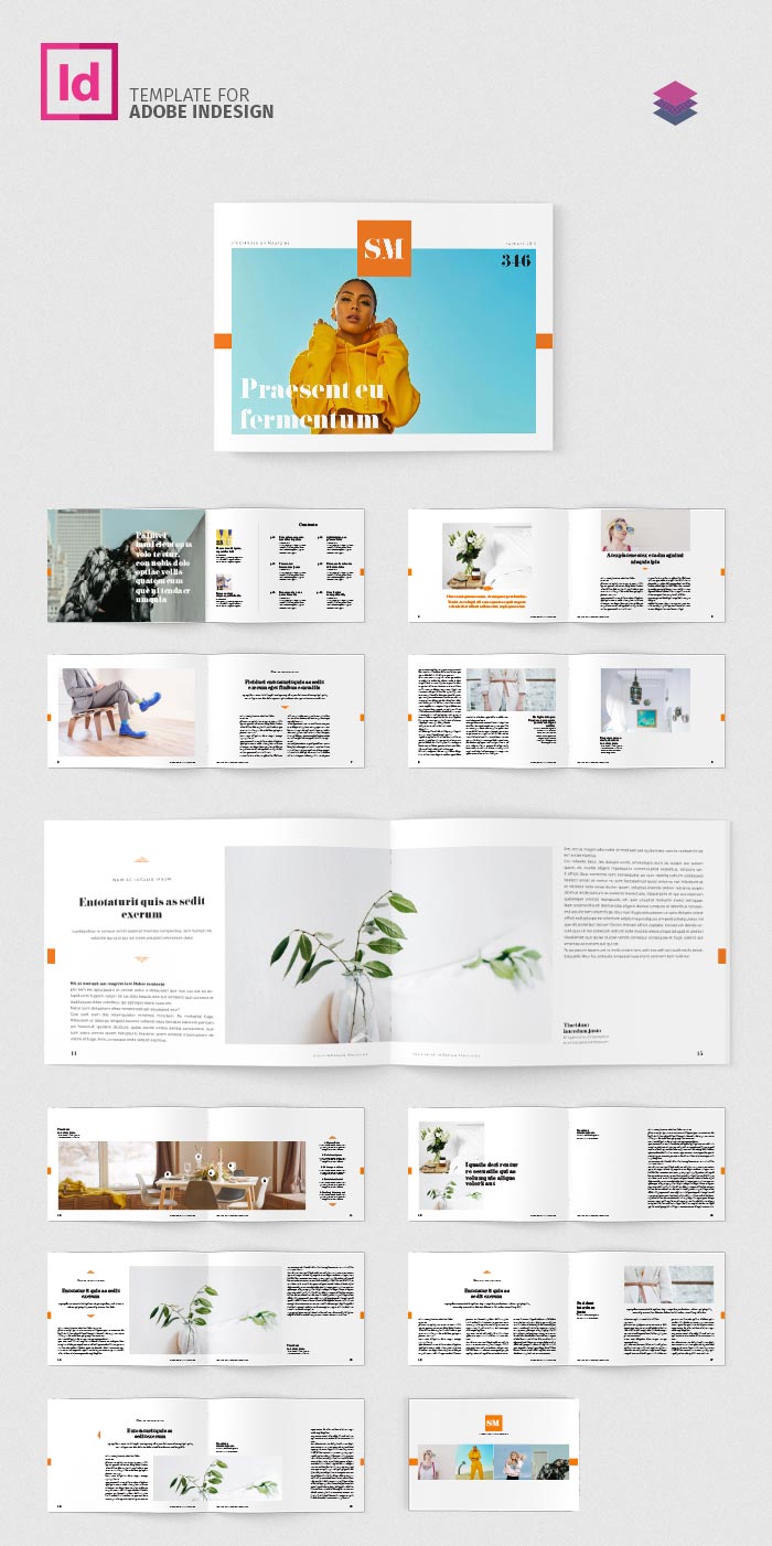 Landscape Magazine Minimalisme Template