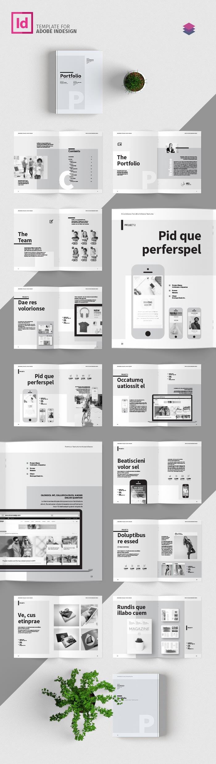 Portfolio Template for Adobe InDesign