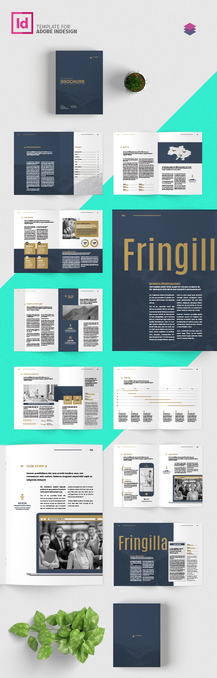 Corporate Brochure Template for InDesign