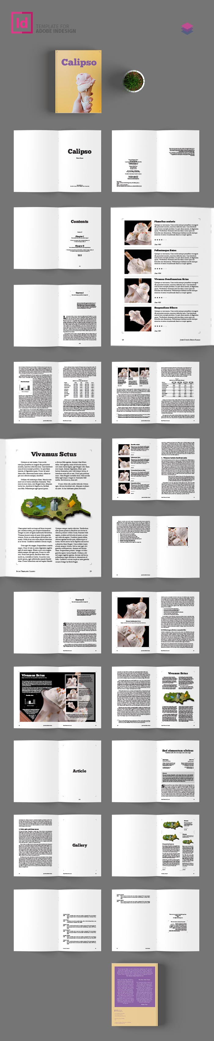 good book templates for indesign