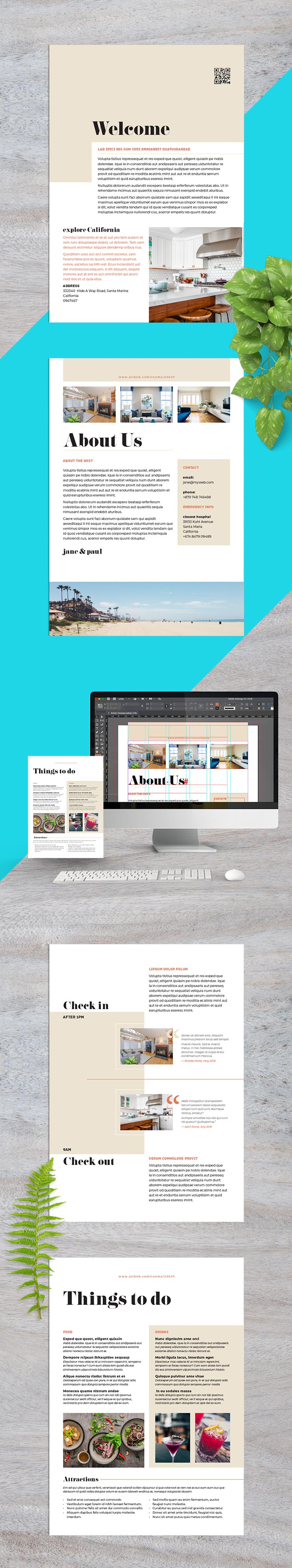 Download Airbnb Welcome Kit Template - StockInDesign