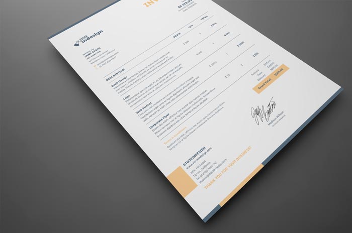 invoice template indesign cs6 free