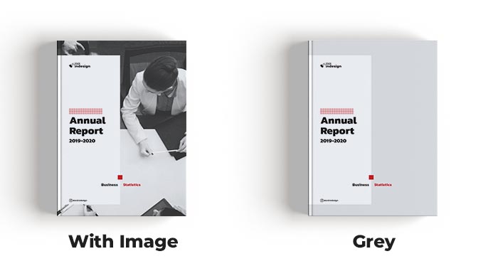 Cover for Elegant Annual Report Template for InDesign