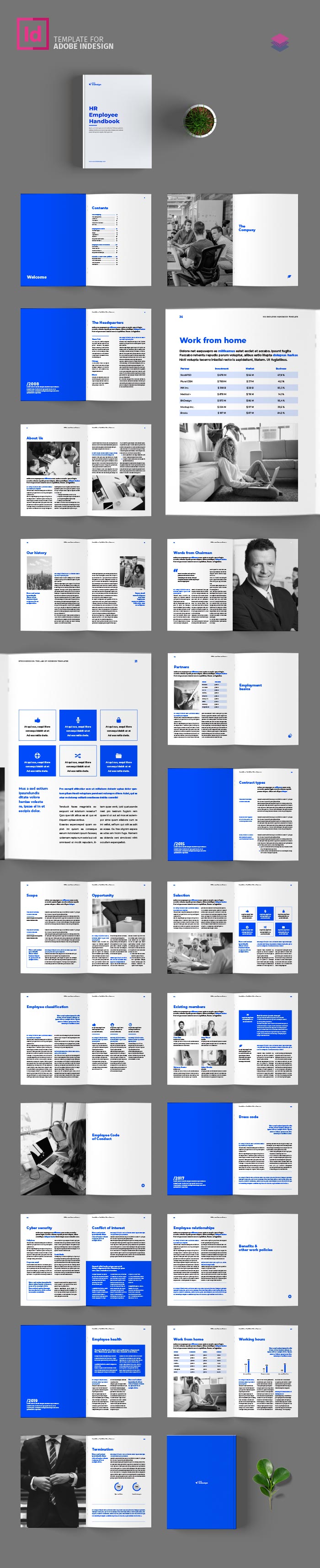 HR / Employee Handbook Template for InDesign