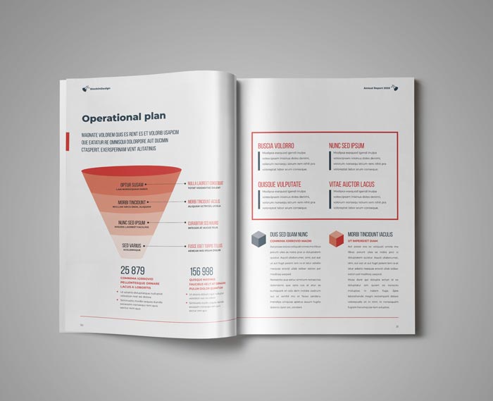 Annual Report Template for Adobe InDesign
