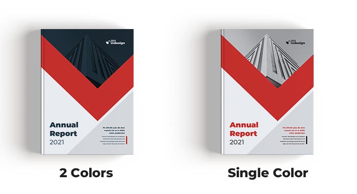 2 styles for Annual Report Template for Adobe InDesign