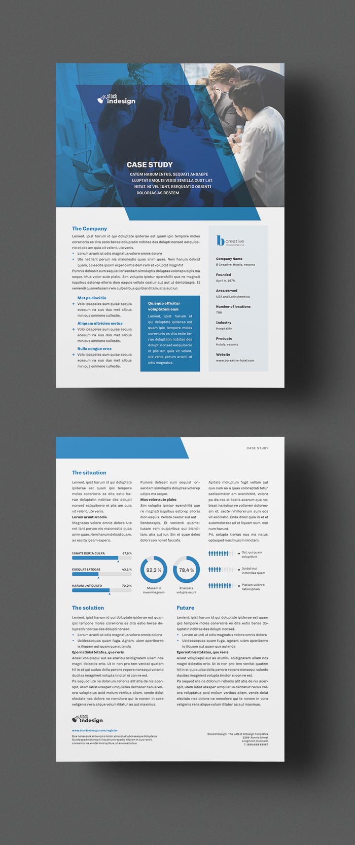 Case Study Template for Adobe InDesign