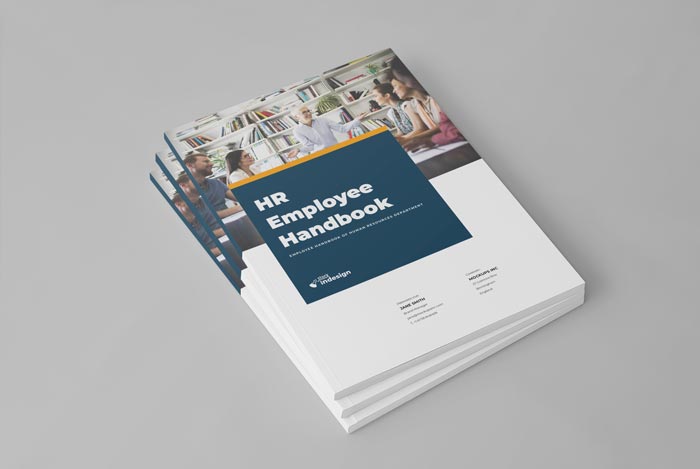 Cover of the HR / Employee Handbook Template for Adobe InDesign