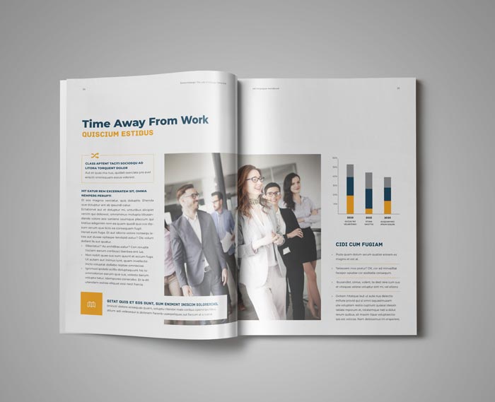 HR / Employee Handbook Template for Adobe InDesign