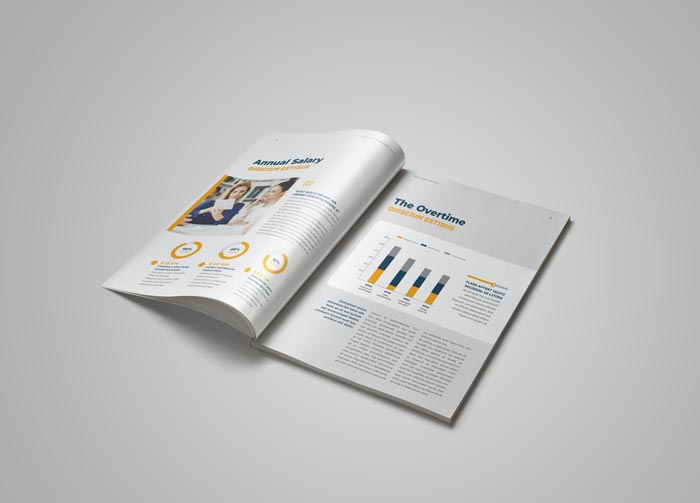 Infographics of the HR / Employee Handbook Template for Adobe InDesign