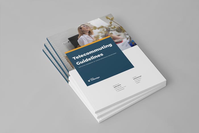 Telecommuting Guidelines Template for Adobe InDesign