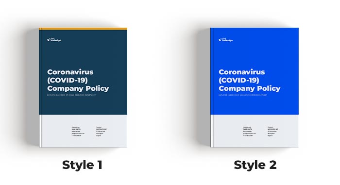 Coronavirus (COVID-19) Company Policy Template for Adobe InDesign