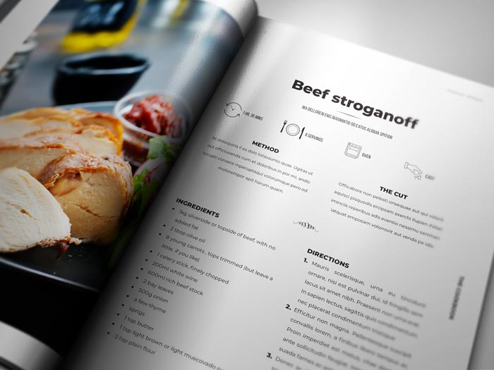 Cookbook Template for Adobe InDesign