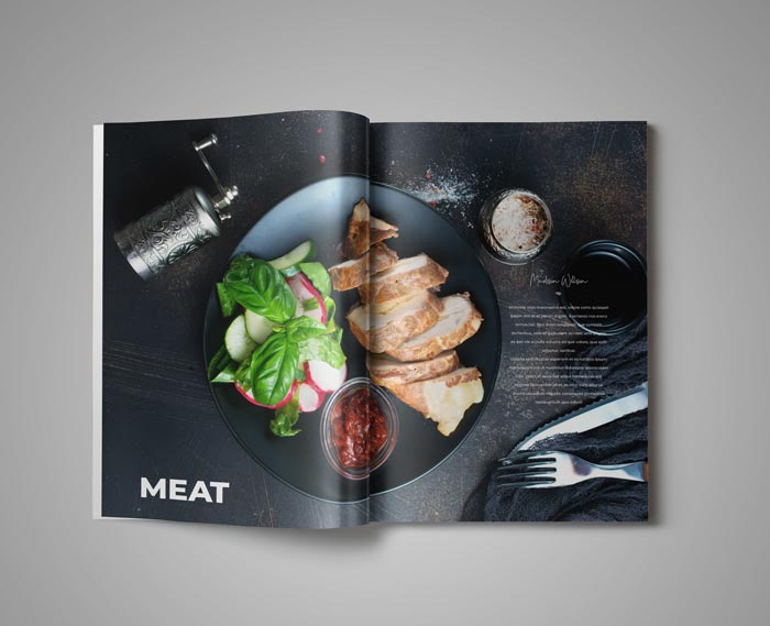 Cookbook Template StockInDesign