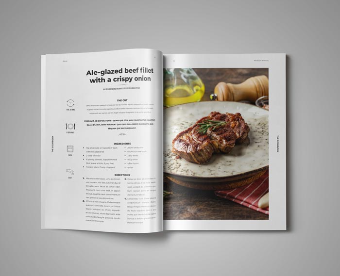 Cookbook Template for Adobe InDesign