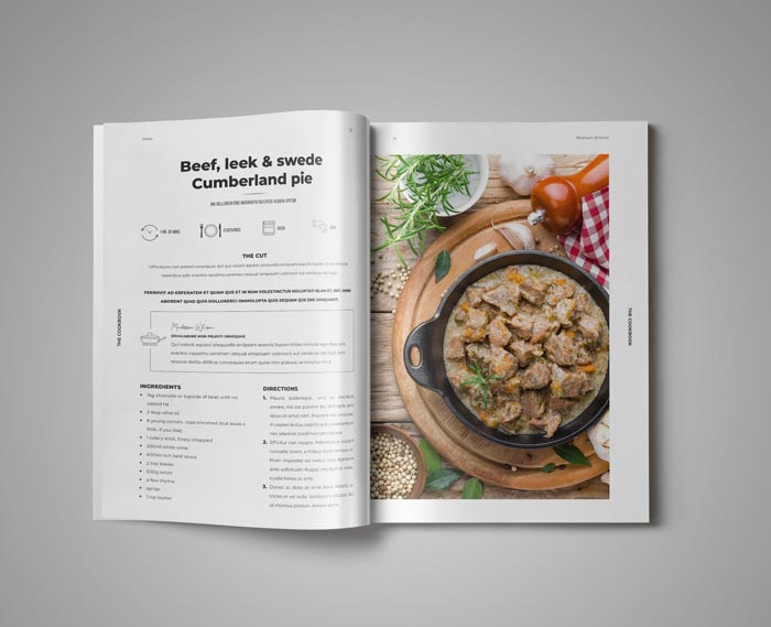 Cookbook Recipe Book Template - Design Cuts