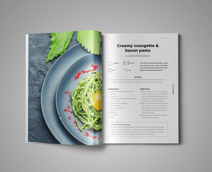 Cookbook Template for Adobe InDesign