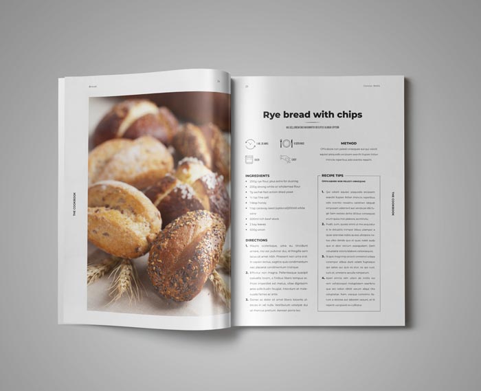 Cookbook Template for Adobe InDesign