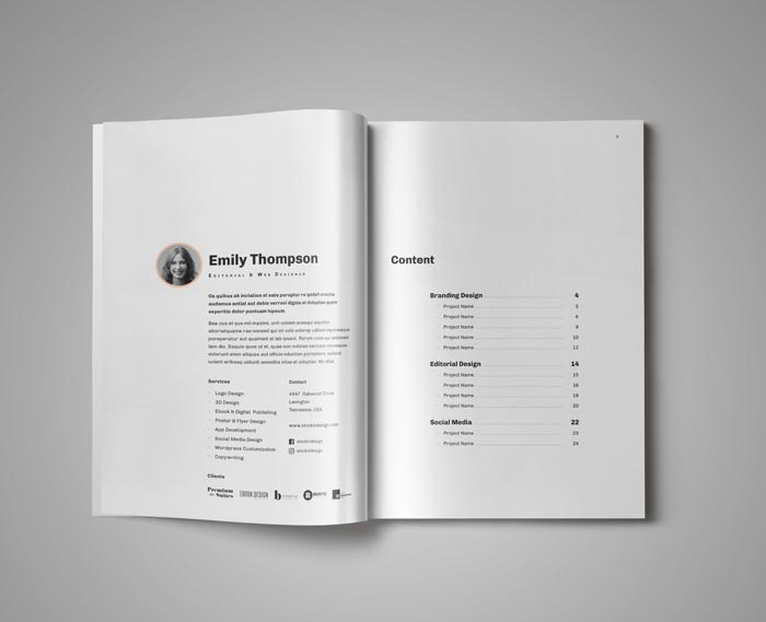 Portfolio Template for InDesign