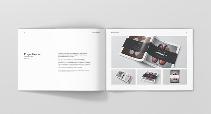 Landscape Portfolio Template for InDesign