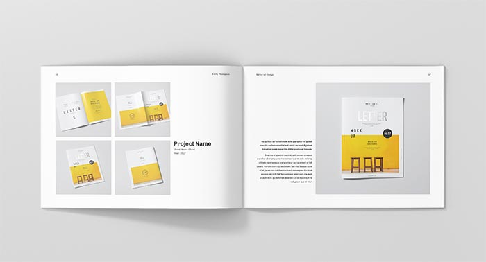 Landscape Portfolio Template for InDesign