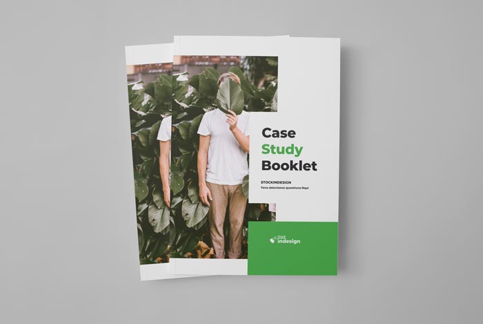 Case Study Booklet Cover Template for InDesign