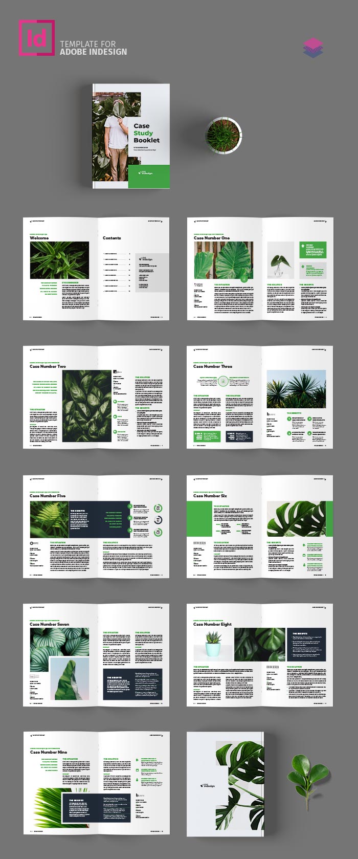 Case Study Booklet Template for InDesign
