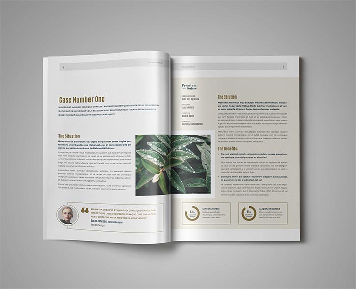 Case Study Template for Adobe InDesign