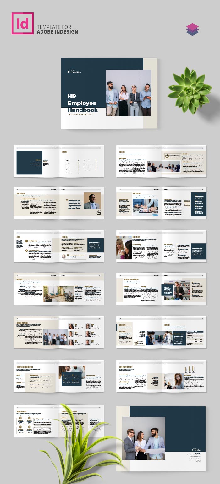 HR / Employee Handbook Landscape Template