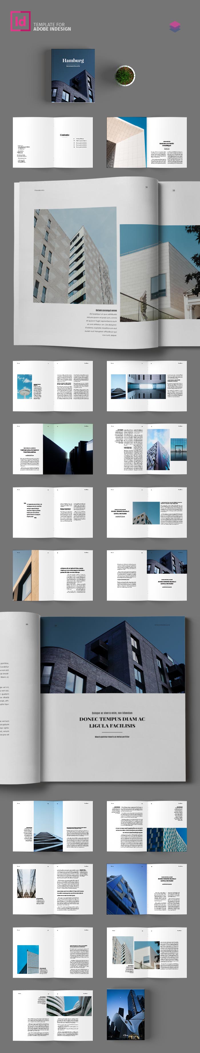 Coffee Table Book Template for InDesign