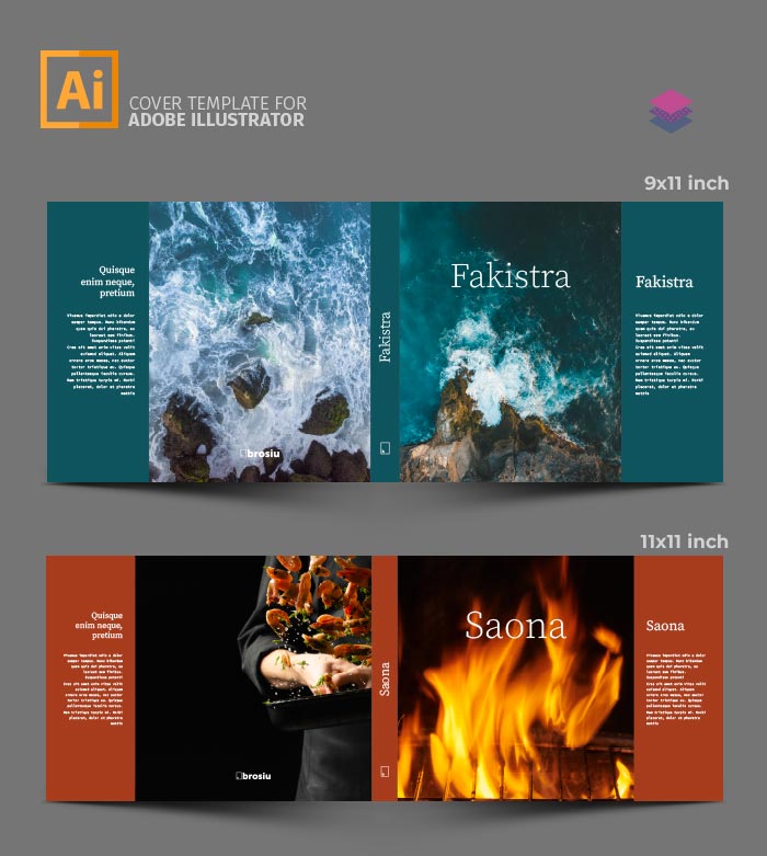 Coffee Table Book Template for InDesign 