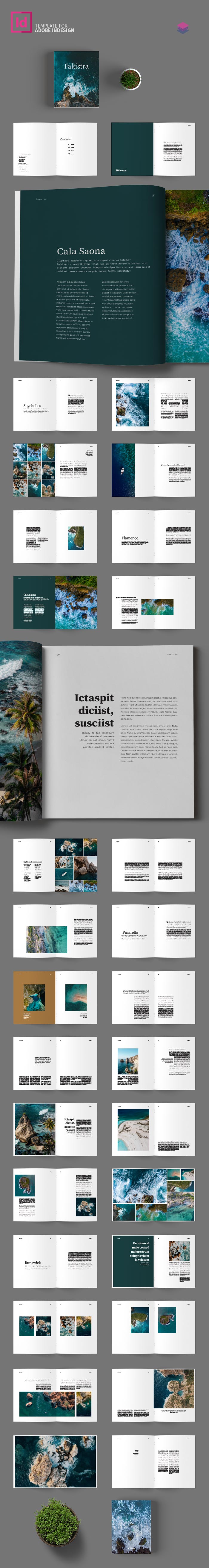 Coffee Table Book Template for InDesign - StockInDesign