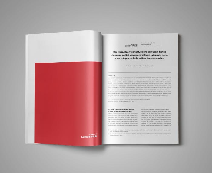 Academic Journal Template for Adobe InDesign