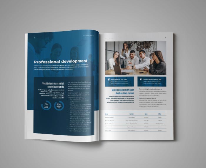 Template for Employee Handbook in Adobe InDesign