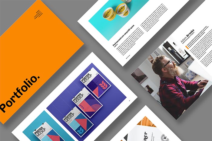 Free Portfolio Template for Designers in Adobe InDesign