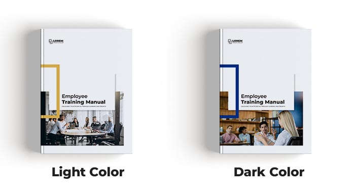 2 versions for Employee Training Manual Template