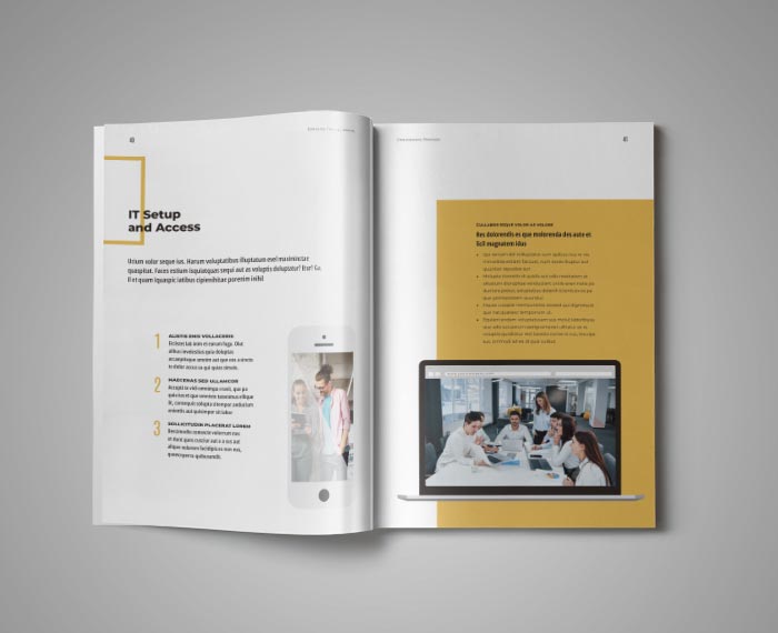 InDesign Template for Employee Training Manual