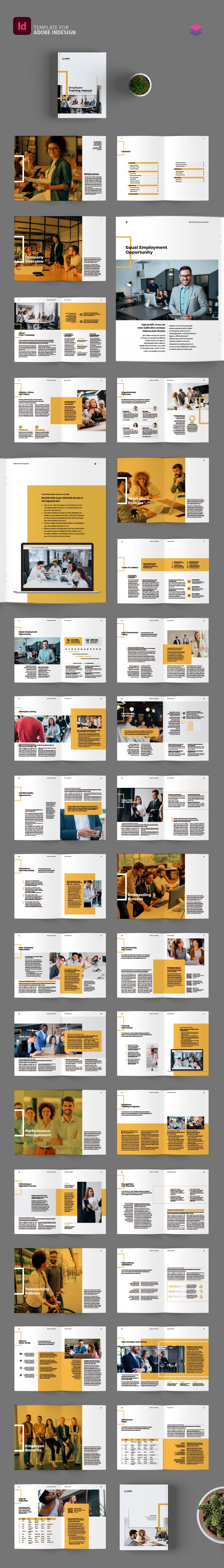 InDesign Template for Employee Training Manual
