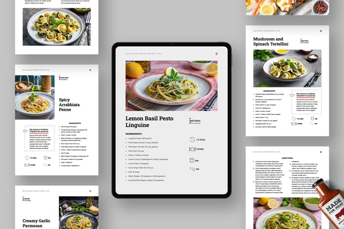 Cookbook Template for Adobe InDesign