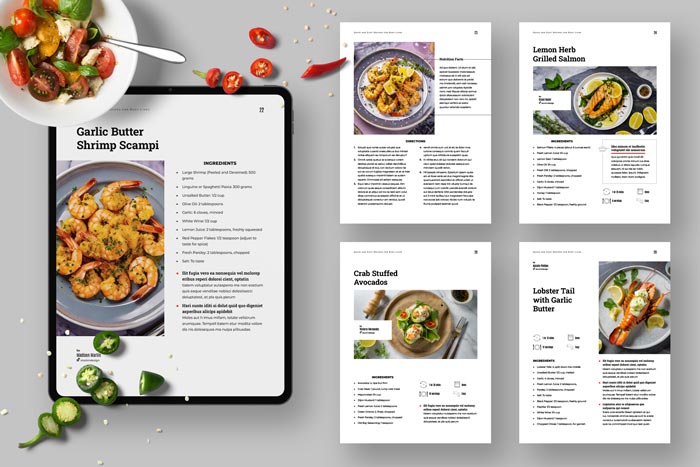 Cookbook Template for Adobe InDesign