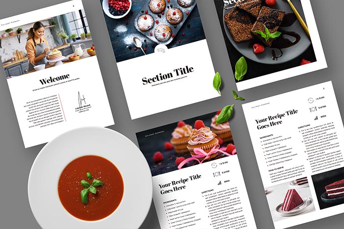 Cookbook Template for Adobe InDesign