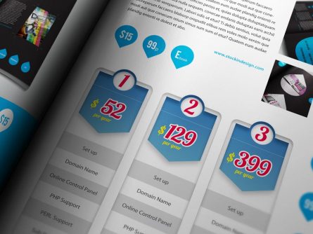 Modern Pricing Table for Adobe InDesign