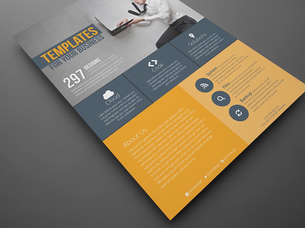 Flat Corporate Flyer Template