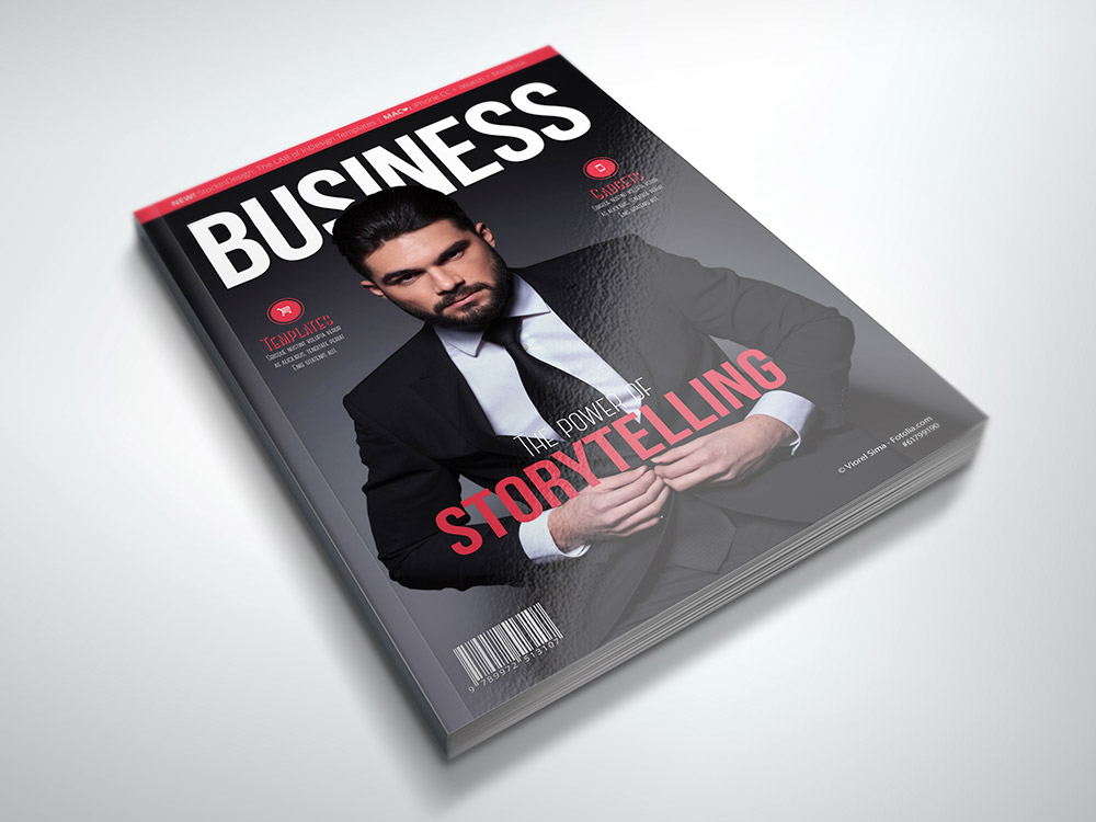 Business Magazine Template StockInDesign